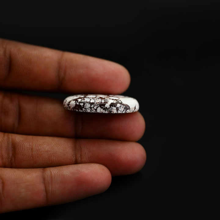 High Quality 20x30mm large Oval Mohave Wild Horse Jasper Cabochon 18K Silver Smooth Flat Back Calibrated for Jewelry Making