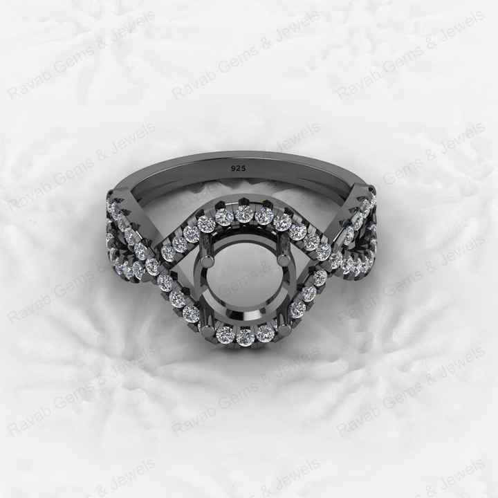 Best Quality 925 Sterling Silver 8x8mm Semi Mount Blank Setting Ring Attractive DIY Jewelry Elegant 8x8mm Finding Component