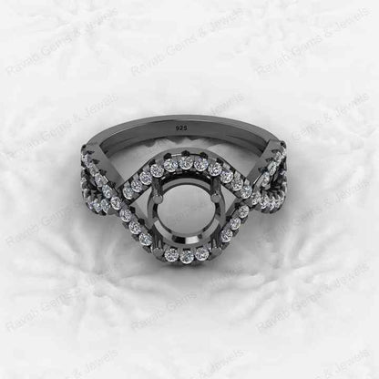 Best Quality 925 Sterling Silver 8x8mm Semi Mount Blank Setting Ring Attractive DIY Jewelry Elegant 8x8mm Finding Component