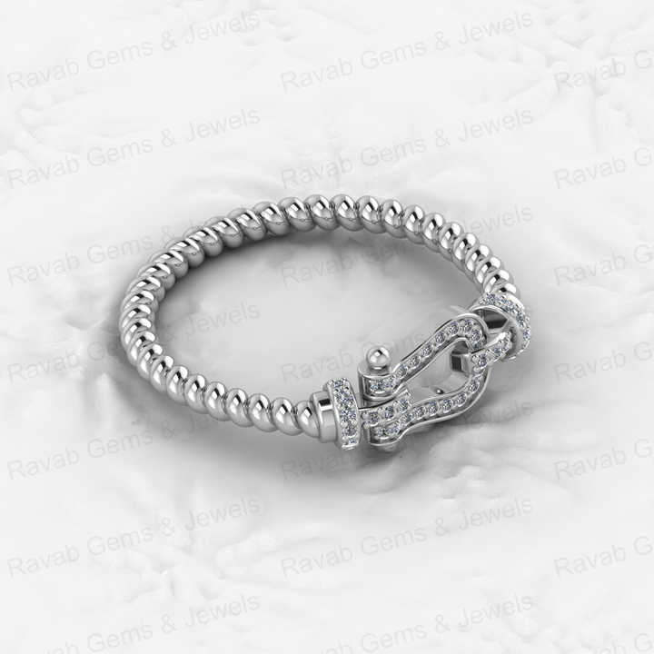 Top Selling 925 Silver CZ Heavue Horseshoe Rope Eternity Band Gold Vermeil Ring for Women Personalized Equestrian Fine Jewelry