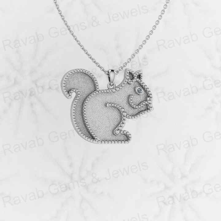 Best Selling 925 Sterling Silver 32x25mm Vintage Squirrel Semi Mounting Setting Charm Pendant for Resin Ashes Keepsake Jewelry