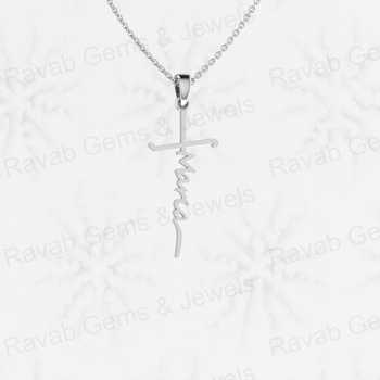 Best Quality 925 Solid Sterling Silver 14x38mm Christian Cross Pendant Attractive Personalized Friend Fine Pendants Charms