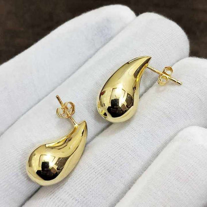 Top Quality Genuine 925 Sterling Silver Bottega Style Stud Hoop Hallow Earring For Women Wedding Party Fine Handmade Jewelry