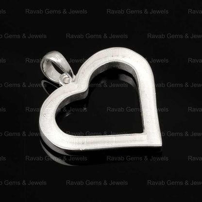 High Quality 925 Silver 25mm Lovely Heart Charm Tray Breast Milk Bezel Setting Pendant Resin Ashes Jewelry Findings Components
