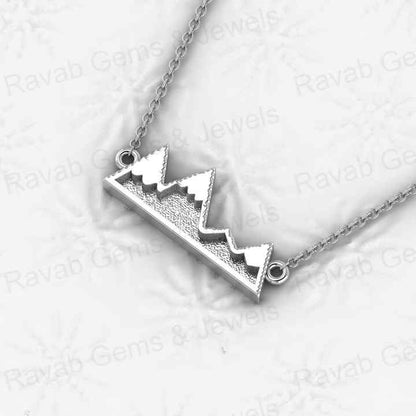 Best Selling Personalized Custom Name Genuine 925 Sterling Silver 20x44mm Blank Base Charm Pendant Setting for Keepsake Jewelry (Copy)