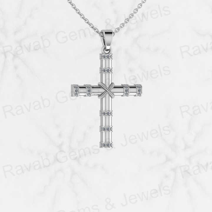 High Quality Handmade 925 Sterling Silver Holy Cross Bow Designer Pendant 21x28mm Ethnic Handmade Jewelry for Unisex