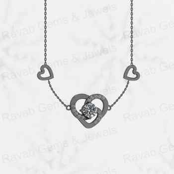 High Quality 4x9mm Solid 925 Sterling Enamel Heart Link Chain Fine Pendant Necklace Valentine's Day Engagement Genuine Solid