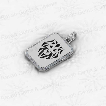 Top Quality Solid 925 Sterling Silver Filigree Lion Head Pendant for Men's Fine Handmade 18 Inch Necklace Christmas Fine Gift