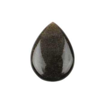 Top Selling 16x22mm Natural Black Obsidian Briolette Palm Smooth Polished Loose Gemstones for Jewelry Making Excellent Quality