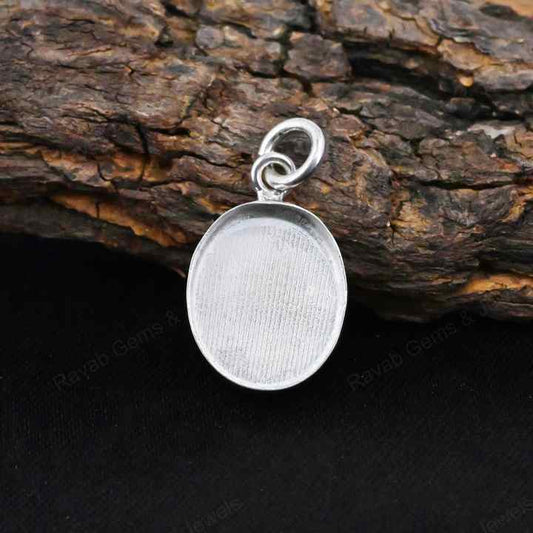 Superb 925 Sterling Silver 10x14mm Oval Bezel Setting Semi Mount Blank Setting Good Ashes Resin Work Jewelry Findings Components
