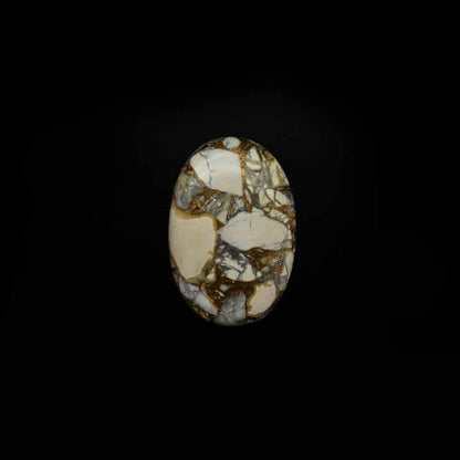 New Arrival Mohave Howlite Copper Jasper 20x30mm Oval Shape Flat Back Calibrated Loose Gemstone Cabochon for Making Fine Jewelry