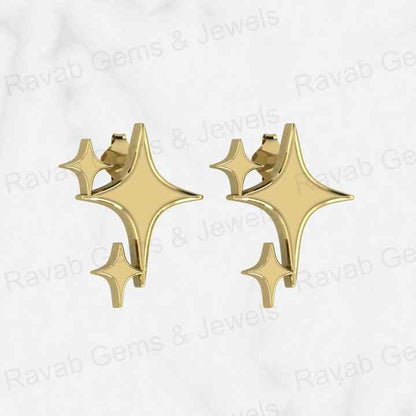 Top Quality New Design Genuine 925 Sterling Silver Starburst Threader North Star Stud Earrings for Women Minimalist Fine Jewelry