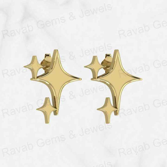Top Quality New Design Genuine 925 Sterling Silver Starburst Threader North Star Stud Earrings for Women Minimalist Fine Jewelry