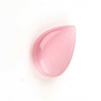 16x22mm Pear Shape Briolette Smooth Pink Cats Eye Synthetic Quartz Calibrated Size Loose Gemstone Jewelry Making Direct Supply