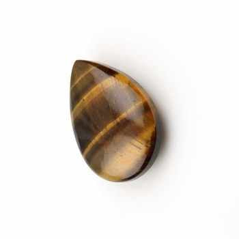 Top Quality 16x22mm Pear Shaped Natural Brown Yellow Tiger Eye Briolette Loose Gemstone Jewelry Making Calibrated Size Polished