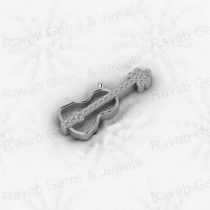Solid 925 Sterling Silver 18x21mm Semi Mounting Charm Pendant Setting for Violin Music Lover Resin Ashes Work Jewelry Findings