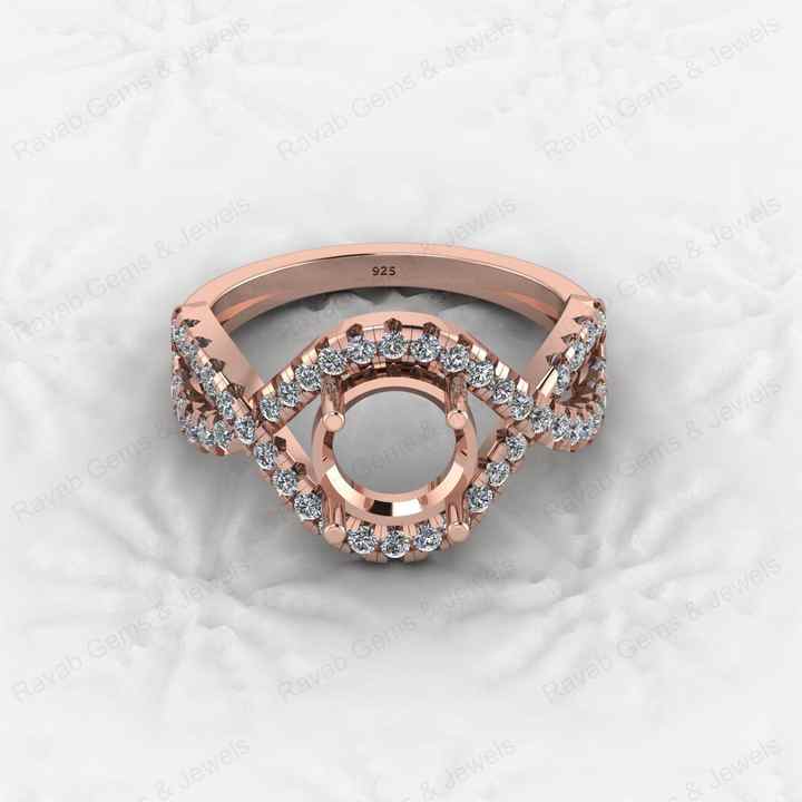 Best Quality 925 Sterling Silver 8x8mm Semi Mount Blank Setting Ring Attractive DIY Jewelry Elegant 8x8mm Finding Component