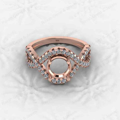 Best Quality 925 Sterling Silver 8x8mm Semi Mount Blank Setting Ring Attractive DIY Jewelry Elegant 8x8mm Finding Component