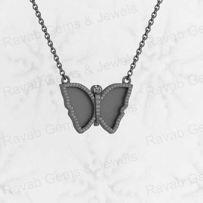 Top Quality 925 Silver 16x22mm Butterfly CZ Blank Bezel DIY Memorial Jewelry Resin Ashes Breast Milk DIY Findings Components
