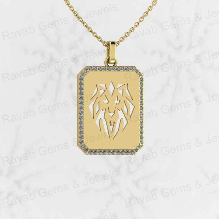 Top Quality Solid 925 Sterling Silver Filigree Lion Head Pendant for Men's Fine Handmade 18 Inch Necklace Christmas Fine Gift