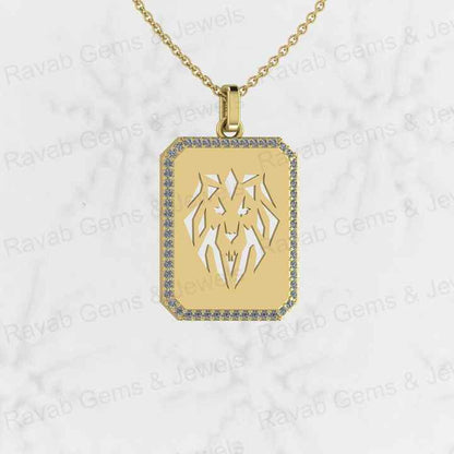 Top Quality Solid 925 Sterling Silver Filigree Lion Head Pendant for Men's Fine Handmade 18 Inch Necklace Christmas Fine Gift