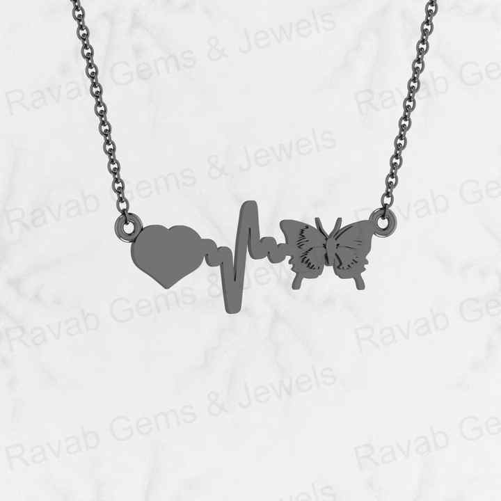 Best Quality Top Quality Solid 925 Sterling Silver 13x35mm Heart Music Butterfly Design Fine Jewelry Pendants & Charms