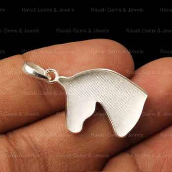 High Quality 925 Sterling Silver Horse Face Tray Semi Mounting Charm Pendant Bezel Base Setting Keepsake Jewelry Findings