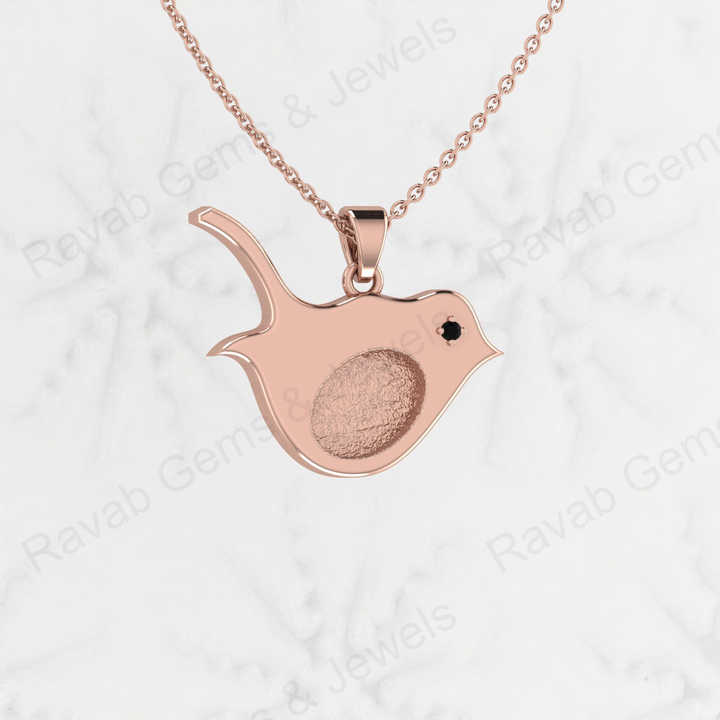 Best Quality 925 Sterling Silver Sparrow Pendant Charm Semi Mount Blank Setting Pendant Good for Ashes & Resin Work Keepsake