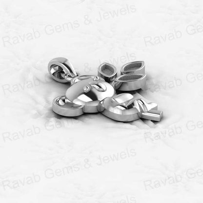 Top Quality Sterling Silver30x25mm Koala Bear Leaf Blank Semi Mount Blank Setting Charm Pendant for Resin & Ashes Work Jewelry