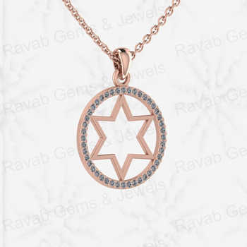 Genuine 18\" Solid 925 Sterling Silver Necklace Universal Star Pendant Micro Pave Setting Fine Jewelry Keepsake Pendants Charms