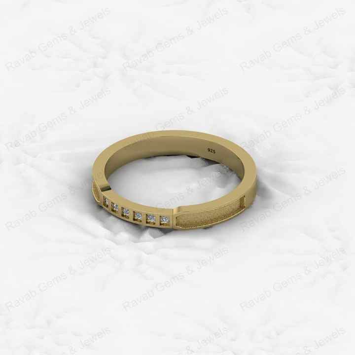 Genuine 925 Sterling Silver Round Semi Mounts 2mm Half Eternity Ring Good for Resin Breastmilk Ashes Jewelry Findings Components