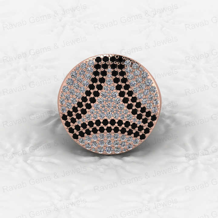 High Quality 925 Sterling Silver Micro Pave Round Cut Original Moissanite Hip Hop Rapper Style Men's Ring Personalized Jewelry