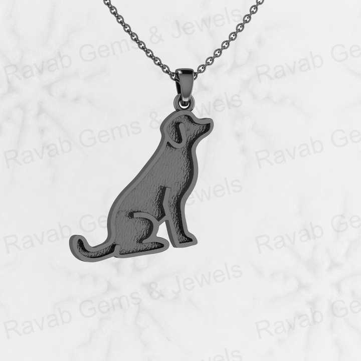 High Quality 925 Sterling Silver Rhodesian Ridgeback Dog Bezel Pendant Blank Setting Resin Ashes Jewelry Finding
