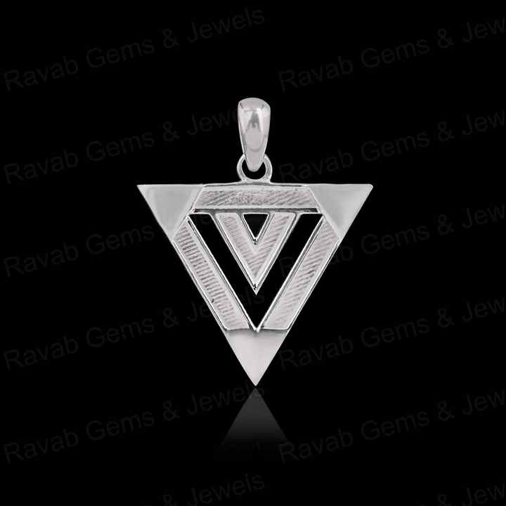 High Quality 925 Silver 25mm Double Triangle Blank Bezel Setting For Pour Resin Horse Hair Good Luck Keepsake Breastmilk Jewelry