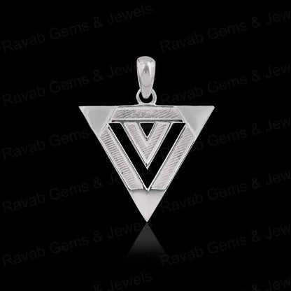 High Quality 925 Silver 25mm Double Triangle Blank Bezel Setting For Pour Resin Horse Hair Good Luck Keepsake Breastmilk Jewelry