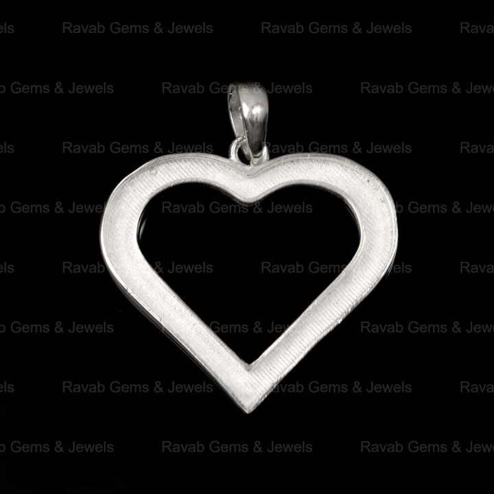 High Quality 925 Silver 25mm Lovely Heart Charm Tray Breast Milk Bezel Setting Pendant Resin Ashes Jewelry Findings Components