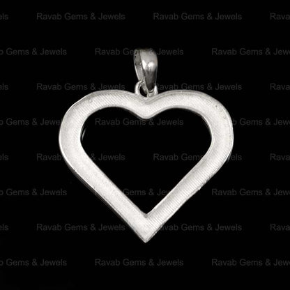 High Quality 925 Silver 25mm Lovely Heart Charm Tray Breast Milk Bezel Setting Pendant Resin Ashes Jewelry Findings Components