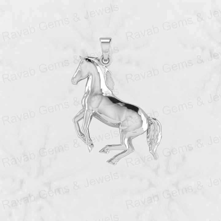 Top Quality Solid 925 Sterling Silver Unicorn Wild Horse Pendant for Men's Fine Handmade 18 Inch Necklace Christmas Fine Gift
