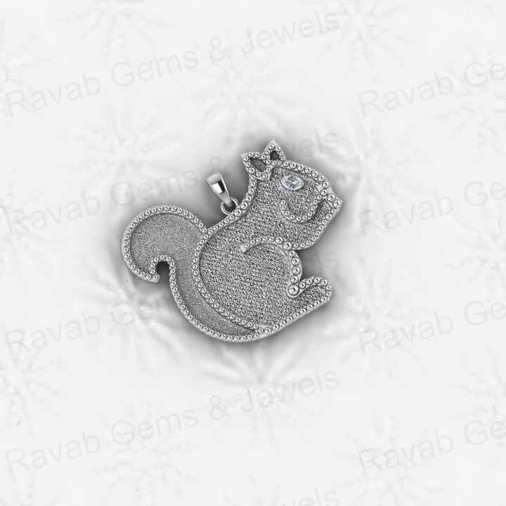 Best Selling 925 Sterling Silver 32x25mm Vintage Squirrel Semi Mounting Setting Charm Pendant for Resin Ashes Keepsake Jewelry