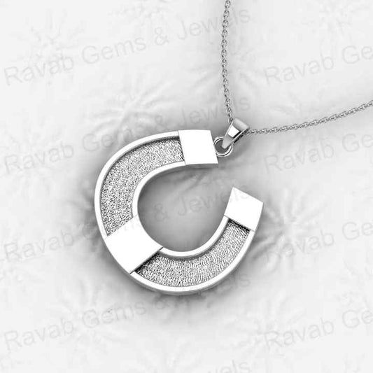 Genuine 925 Silver Horseshoe Semi Mounting Charm Pendant Setting for Resin Breastmilk Ashes Memorial Jewelry Findings Components