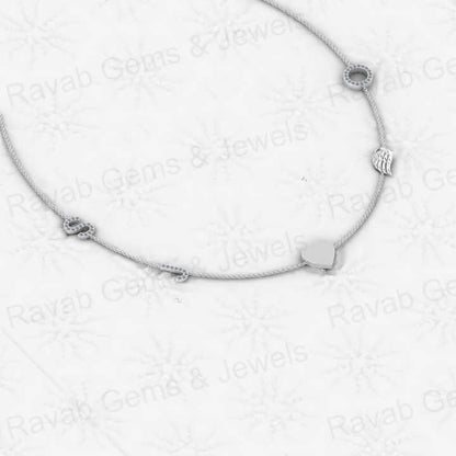 High Quality 925 Sterling Silver Leaf Heart Circle Initial Letter Gold Vermeil Personalized Charm Pendants Necklace Fine Jewelry