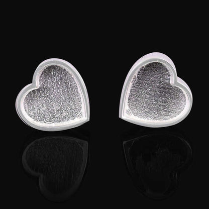 Genuine 925 Sterling Silver 9mm Heart Charm Beads with 5mm Hole Good Resin Ashes Work Keepsake DIY Finding Jewelry Components