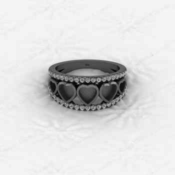 Top Selling 925 Silver Semi Mount Blank Setting Ring Heart 5x5mm Gemstone Ashes Resin Jewelry Findings Premium Components