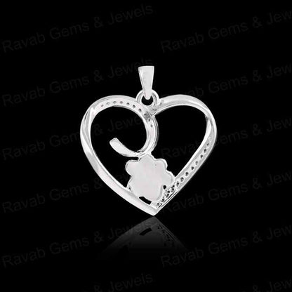 High Quality 925 Silver 17x18mm Dog Paw Foot Semi Mount Heart Blank Charm Pendant Resin & Ashes Work Breastmilk Keepsake Jewelry
