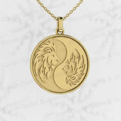 Top Quality Solid 925 Sterling Silver Engraved Lion Head Pendant for Men's Fine Handmade 18 Inch Necklace Christmas Fine Gift