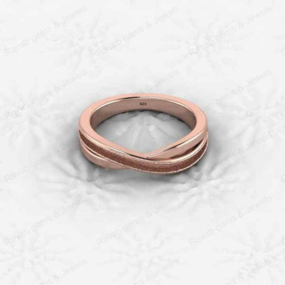 Best Quality Solid 925 Sterling Silver Crossover Channel Setting 3mm Semi Mount Blank Setting Ring Good for Ashes & Resin Work