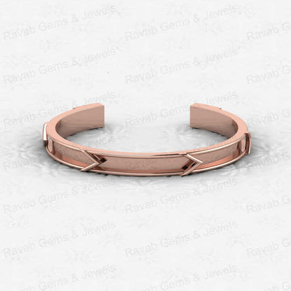 Solid 925 Silver Adjustable Cuff Bangle 4.5mm Arrow Design Semi Mount Blank Setting for Breastmilk Jewelry Resin Work & Ashes