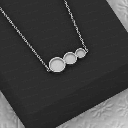 High Quality Top Selling Genuine 925 Sterling Silver 6mm Round Semi Mount Bank Setting Ring For Ashes & Resin Keepsake Breastmilk Jewelry