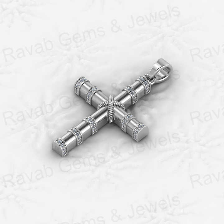 High Quality Handmade 925 Sterling Silver Holy Cross Bow Designer Pendant 21x28mm Ethnic Handmade Jewelry for Unisex
