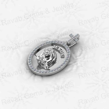 Top Selling Genuine 925 Sterling Silver With Zircon Crucifix Religious Jesus Cross Inri Men's Pendant for Christian Fine Jewelry